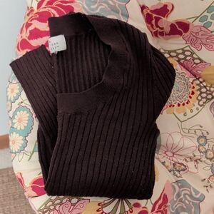 a new day Women's Long Sleeve Ribbed Tee - Black